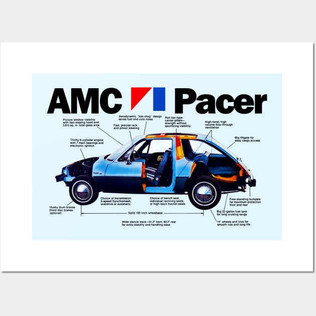 AMC PACER - advert Wall Art by Throwback Motors